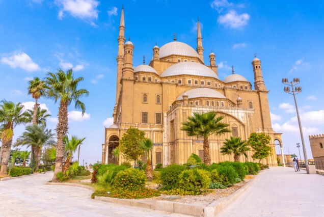 The impressive Alabaster Mosque in the city of Cairo, in the Egyptian capital. Africa